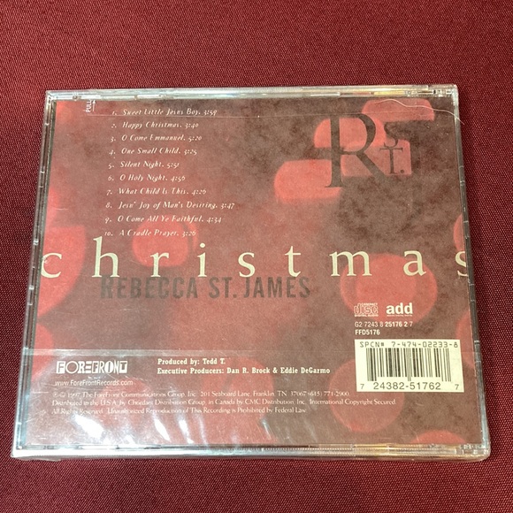 REBECCA ST. JAMES Christmas CD Unopened - Picture 2 of 5